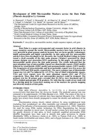 Development of 1000 Microsatellite Markers across the Date Palm (Phoenix dactylifera L.) Genome Development of 1000 Microsatellite Markers across the Date Palm (Phoenix dactylifera L.) Genome