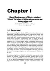 Rapid Deployment of Rust-resistant Wheat Varieties: ICARDA’s Experience and Lessons Learned Rapid Deployment of Rust-resistant Wheat Varieties: ICARDA’s Experience and Lessons Learned