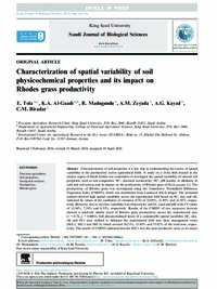 Characterization of spatial variability of soil physicochemical properties and its impact on Rhodes grass productivity Characterization of spatial variability of soil physicochemical properties and its impact on Rhodes grass productivity