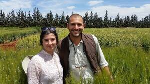 ICARDA scientists: lead author K. ElHassouni on the left and Filippo Bassi on the right