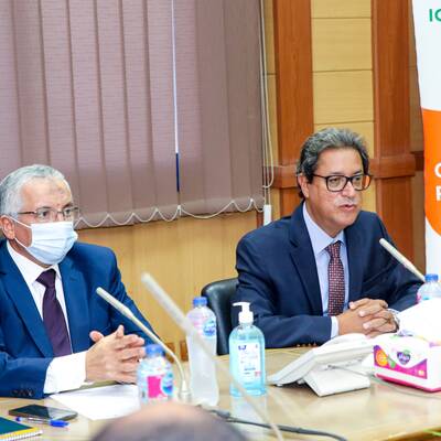 Left to right: Dr. Mohamed Soliman and Mr. Aly Abousabaa