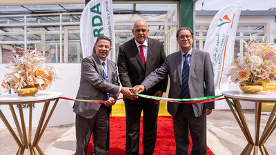 From Left to Right: Dr. Tareq Alzabet, ICARDA Board Chair; Dr. Redouane Arrach, Secretary General of the Ministry of Agriculture; Mr. Aly Abousabaa, ICARDA Director General