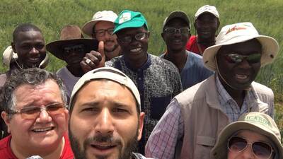 Durum wheat team in Senegal, Photo by: Filippo M.Y. Bassi (twitter @fillobax)