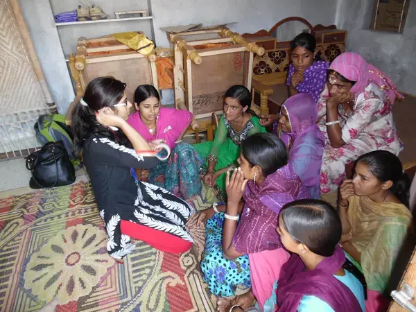 Focus group on gender and innovations with young women. Photo Credit: Dina Najjar/ICARDA