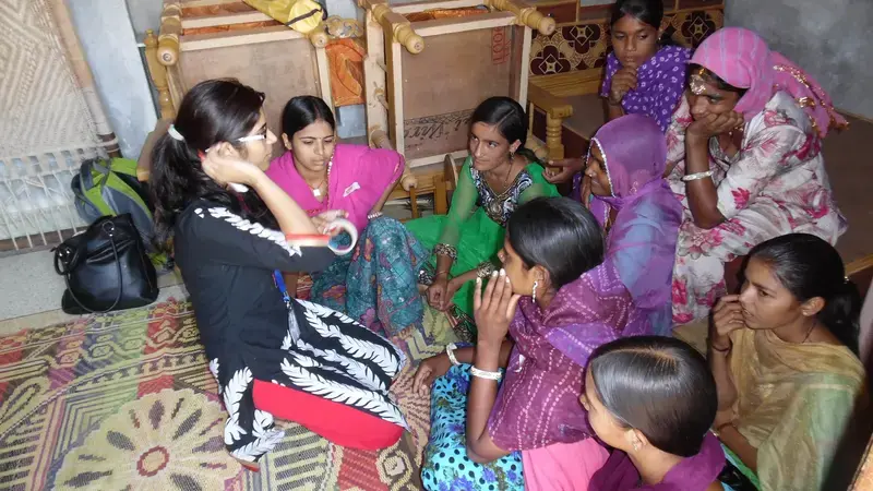 Focus group on gender and innovations with young women. Photo Credit: Dina Najjar/ICARDA