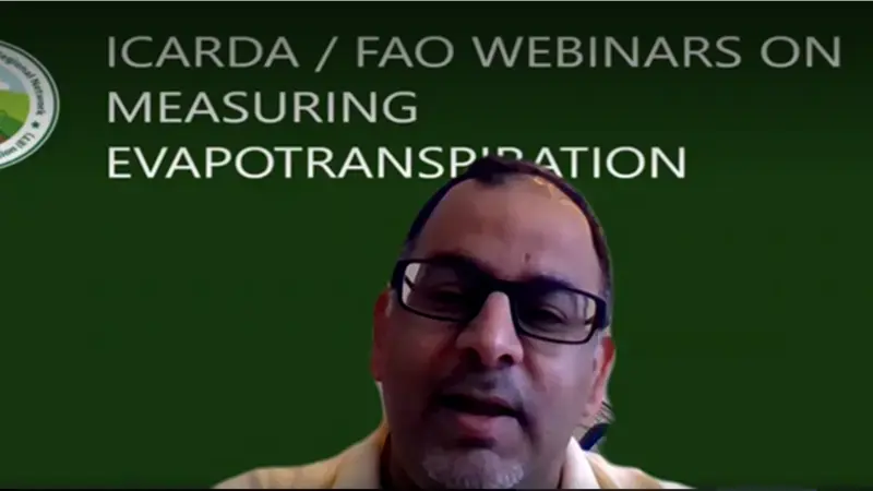 ICARDA / FAO WEBINARS ON MEASURING EVAPOTRANSPIRATION