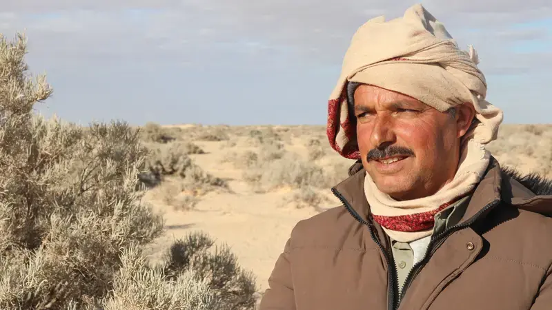 Amara B.S. is a pastoralist in Kebili/Southern Tunisia. For him and his peers, pastoralism in his home village is a way of life (Photo: Zied Idoudi/ICARDA)