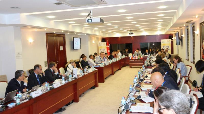 Participants of the Meeting of G20 Agricultural Chief Scientists (MACS) discussing issues related to food security and reducing food loss and waste.