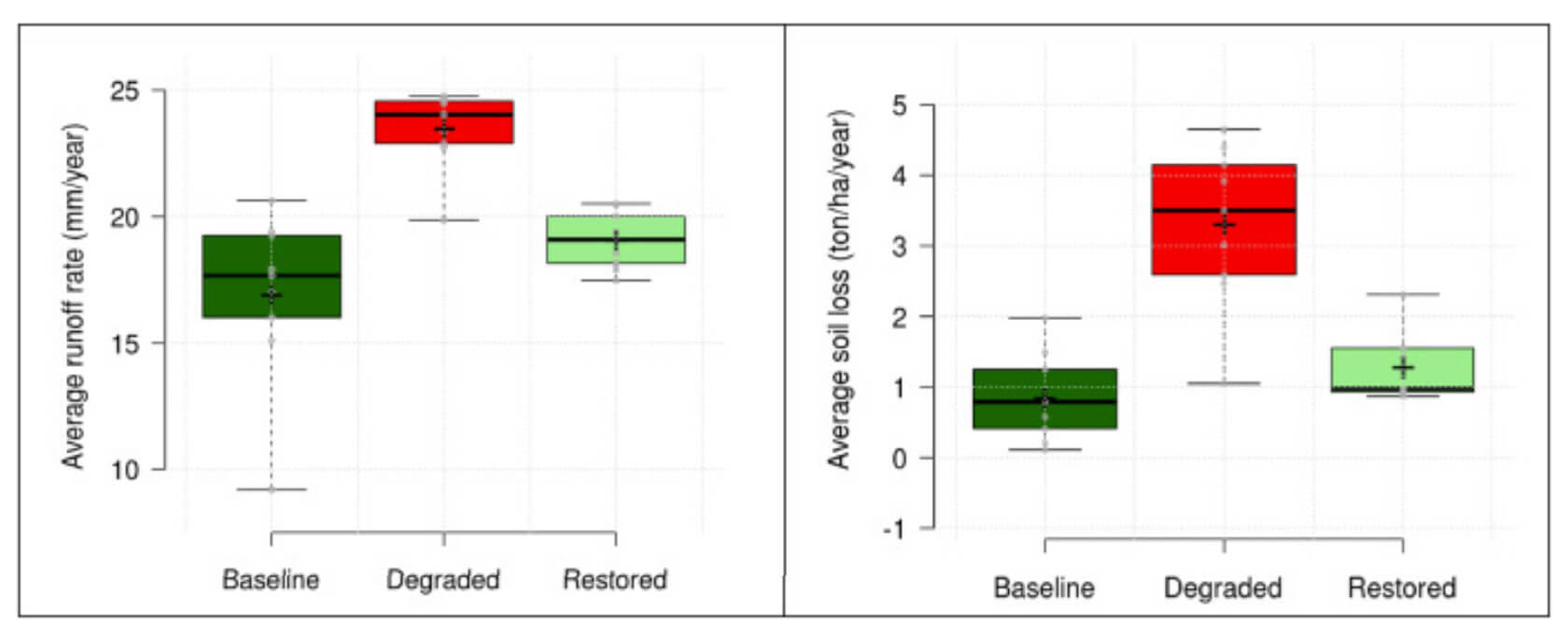 Results of the tested rangeland scenarios Results of the tested rangeland scenarios
