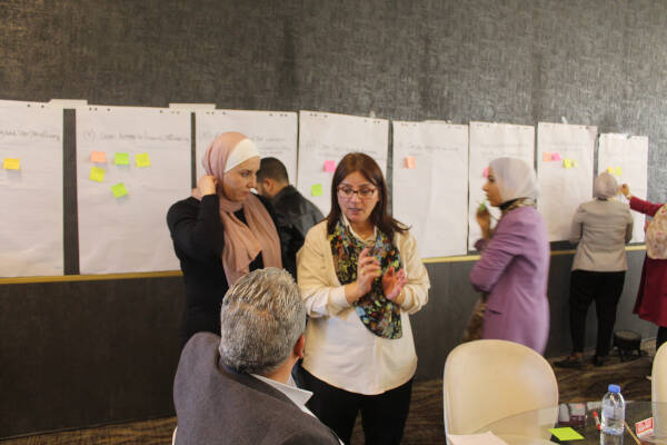 Figure: Participants discussing challenges of rangeland restoration (Source, ICARDA) Figure: Participants discussing challenges of rangeland restoration (Source, ICARDA)