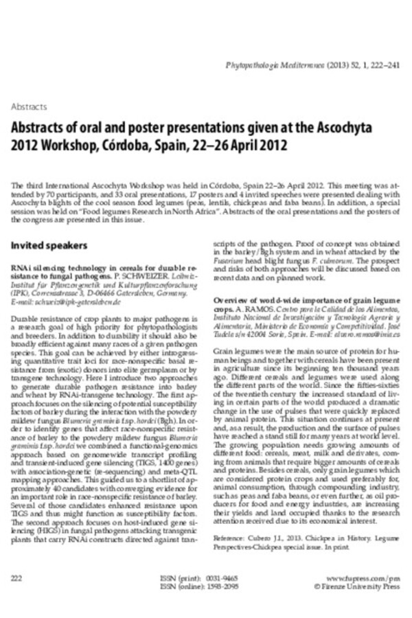 Combining Ascochyta blight resistance and high yield in lentil cultivars Combining Ascochyta blight resistance and high yield in lentil cultivars
